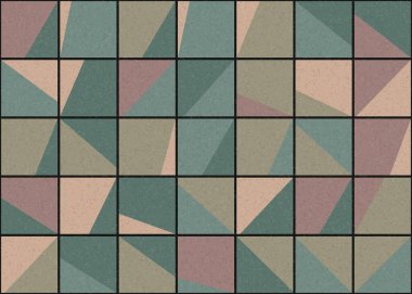 Soyut Geometrik Desen üretken hesaplama sanatı çizimi