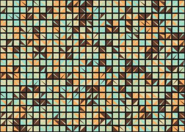 Soyut Geometrik Desen üretken hesaplama sanatı çizimi