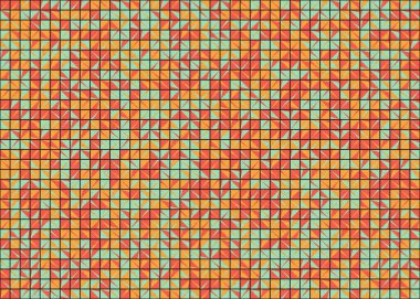 Soyut Geometrik Desen üretken hesaplama sanatı çizimi