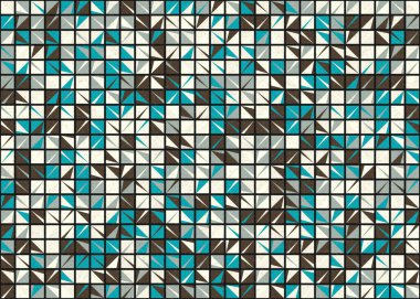 Soyut Geometrik Desen üretken hesaplama sanatı çizimi