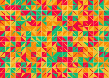 Soyut Geometrik Desen üretken hesaplama sanatı çizimi