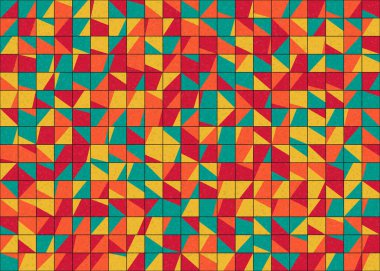 Soyut Geometrik Desen üretken hesaplama sanatı çizimi