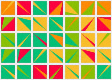 Soyut Geometrik Desen üretken hesaplama sanatı çizimi