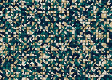 Soyut Geometrik Desen üretken hesaplama sanatı çizimi