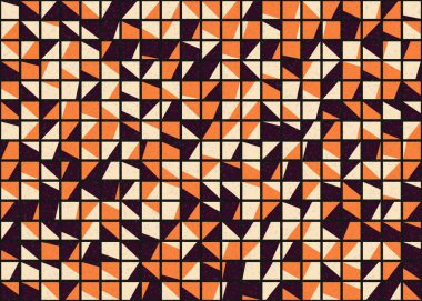 Soyut Geometrik Desen üretken hesaplama sanatı çizimi