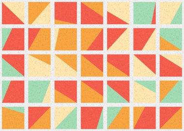 Soyut Geometrik Desen üretken hesaplama sanatı çizimi