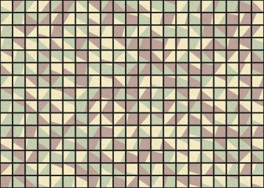 Soyut Geometrik Desen üretken hesaplama sanatı çizimi