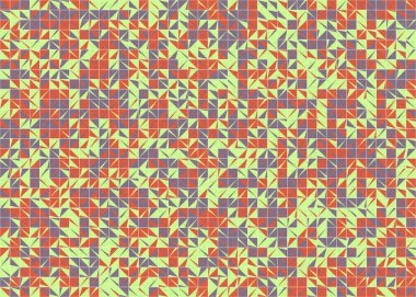 Soyut Geometrik Desen üretken hesaplama sanatı çizimi