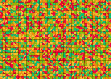 Soyut Geometrik Desen üretken hesaplama sanatı çizimi