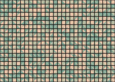 Soyut Geometrik Desen üretken hesaplama sanatı çizimi