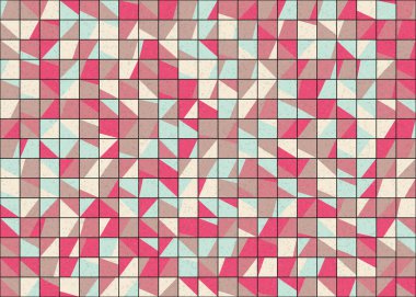 Soyut Geometrik Desen üretken hesaplama sanatı çizimi