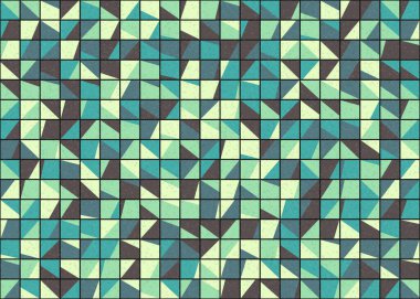 Soyut Geometrik Desen üretken hesaplama sanatı çizimi