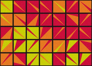 Soyut Geometrik Desen üretken hesaplama sanatı çizimi