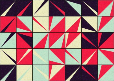 Soyut Geometrik Desen üretken hesaplama sanatı çizimi