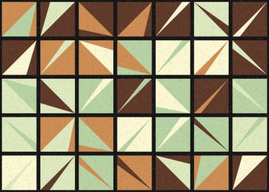 Soyut Geometrik Desen üretken hesaplama sanatı çizimi