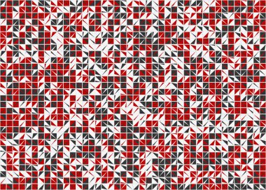 Soyut Geometrik Desen üretken hesaplama sanatı çizimi