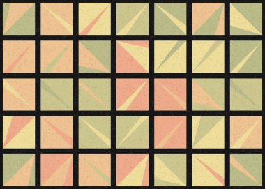 Soyut Geometrik Desen üretken hesaplama sanatı çizimi