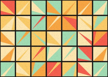 Soyut Geometrik Desen üretken hesaplama sanatı çizimi