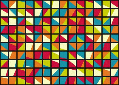 Soyut Geometrik Desen üretken hesaplama sanatı çizimi