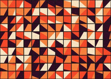 Soyut Geometrik Desen üretken hesaplama sanatı çizimi