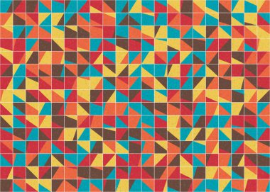 Soyut Geometrik Desen üretken hesaplama sanatı çizimi