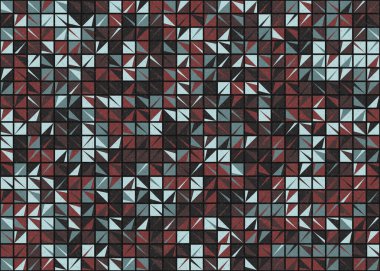 Soyut Geometrik Desen üretken hesaplama sanatı çizimi