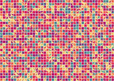 Soyut Geometrik Desen üretken hesaplama sanatı çizimi