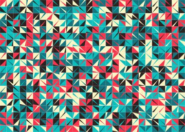 Soyut Geometrik Desen üretken hesaplama sanatı çizimi