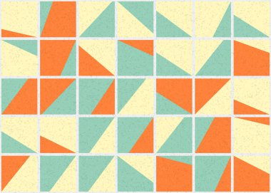 Soyut Geometrik Desen üretken hesaplama sanatı çizimi