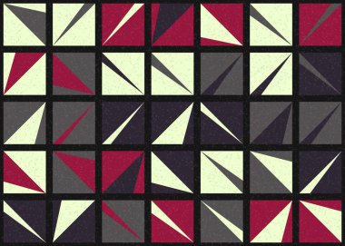 Soyut Geometrik Desen üretken hesaplama sanatı çizimi