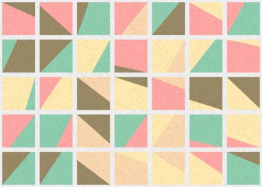 Soyut Geometrik Desen üretken hesaplama sanatı çizimi