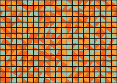 Soyut Geometrik Desen üretken hesaplama sanatı çizimi