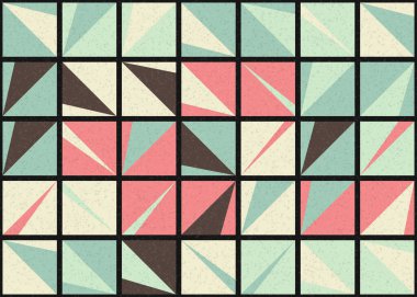 Soyut Geometrik Desen üretken hesaplama sanatı çizimi