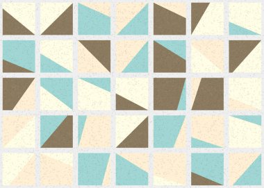 Soyut Geometrik Desen üretken hesaplama sanatı çizimi