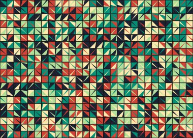 Soyut Geometrik Desen üretken hesaplama sanatı çizimi