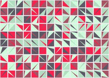 Soyut Geometrik Desen üretken hesaplama sanatı çizimi