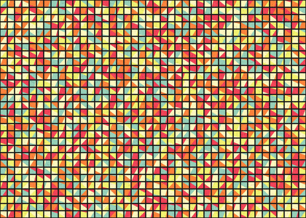 Абстрактная геометрическая иллюстрация генеративного вычислительного искусства