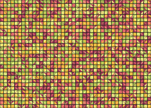 Абстрактная геометрическая иллюстрация генеративного вычислительного искусства