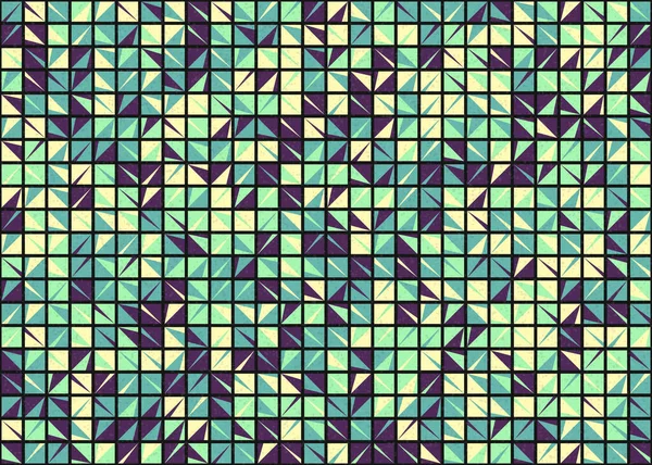 Abstrakte Geometrische Muster Generative Computergestützte Kunstillustration — Stockvektor