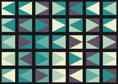 Soyut Geometrik Desen üretken hesaplama sanatı çizimi