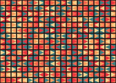 Soyut Geometrik Desen üretken hesaplama sanatı çizimi