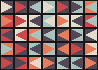 Soyut Geometrik Desen üretken hesaplama sanatı çizimi