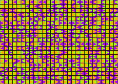 Soyut Geometrik Desen üretken hesaplama sanatı çizimi