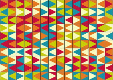 Soyut Geometrik Desen üretken hesaplama sanatı çizimi