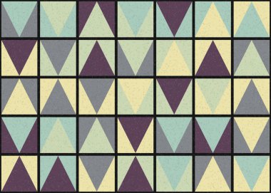 Soyut Geometrik Desen üretken hesaplama sanatı çizimi