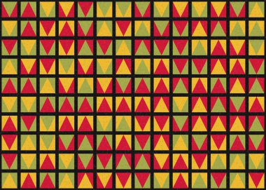 Soyut Geometrik Desen üretken hesaplama sanatı çizimi