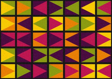 Soyut Geometrik Desen üretken hesaplama sanatı çizimi