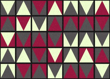 Soyut Geometrik Desen üretken hesaplama sanatı çizimi