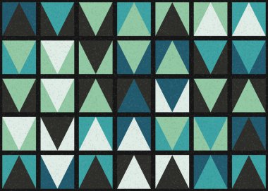 Soyut Geometrik Desen üretken hesaplama sanatı çizimi