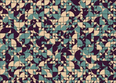 Soyut Geometrik Desen üretken hesaplama sanatı çizimi